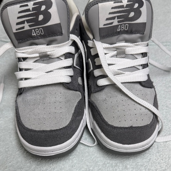 New Balance Shoes - New Balance 480 Gray and White Sneakers